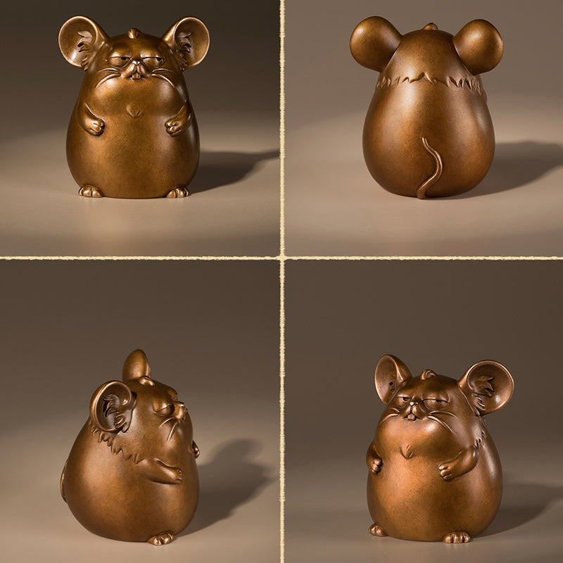 Twelve Zodiac Auspicious Copper Figurines