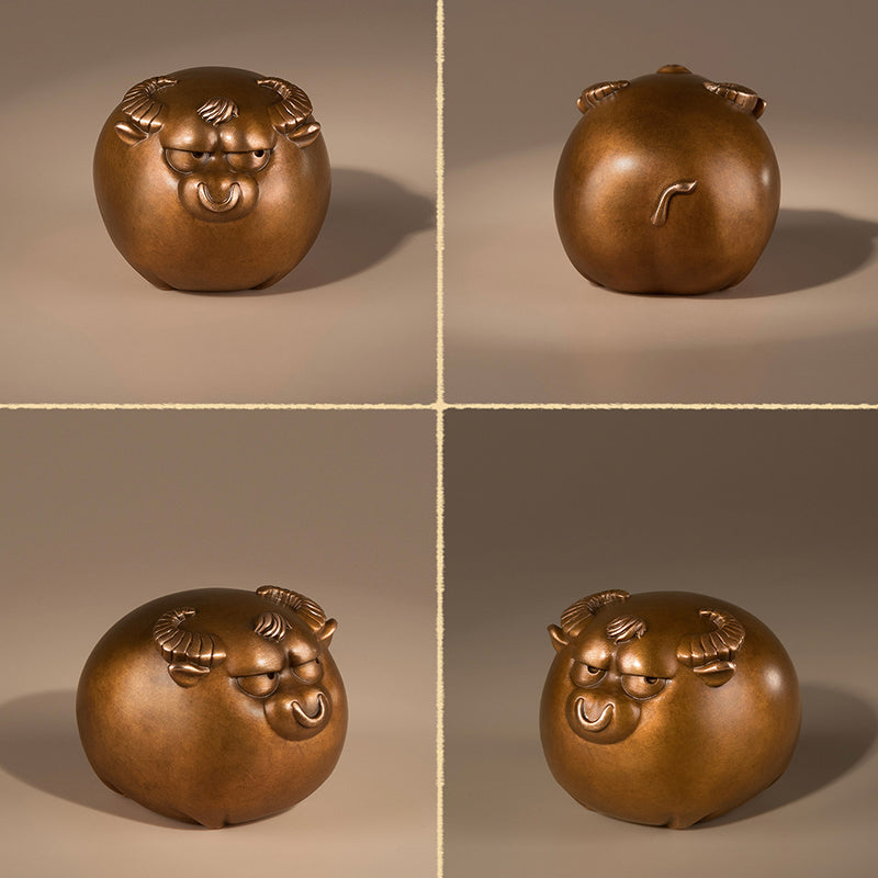 Twelve Zodiac Auspicious Copper Figurines
