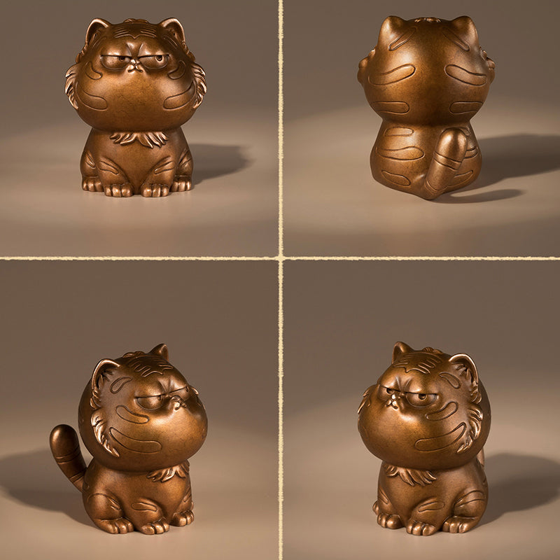 Twelve Zodiac Auspicious Copper Figurines