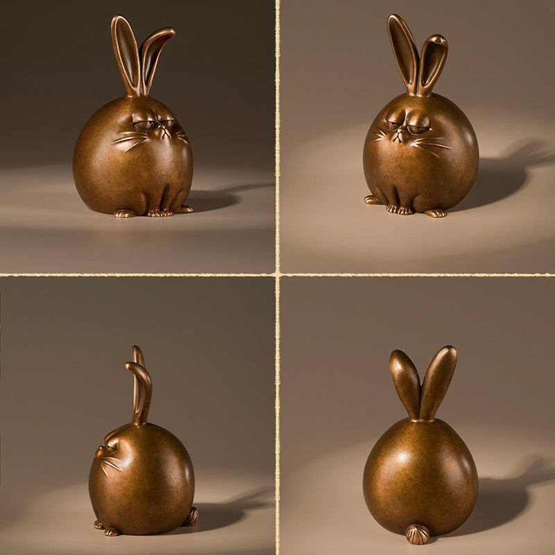 Twelve Zodiac Auspicious Copper Figurines