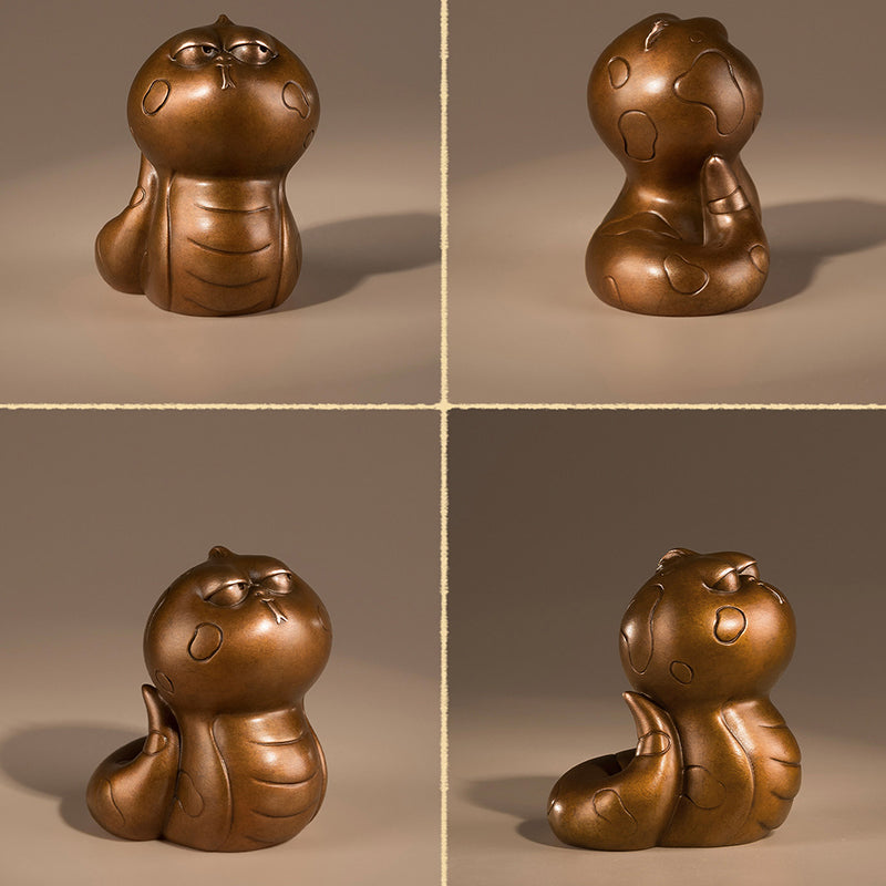 Twelve Zodiac Auspicious Copper Figurines