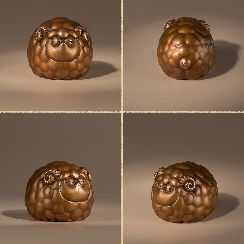 Twelve Zodiac Auspicious Copper Figurines