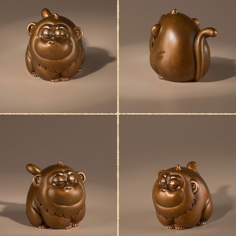 Twelve Zodiac Auspicious Copper Figurines