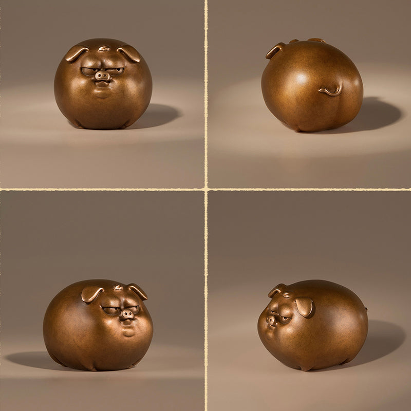 Twelve Zodiac Auspicious Copper Figurines