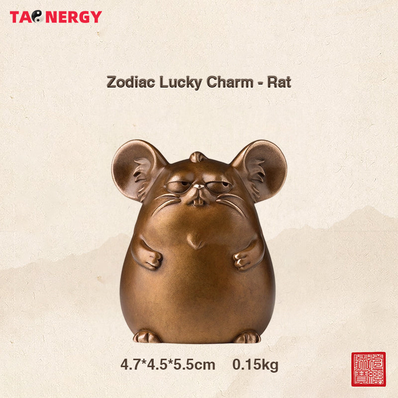 Twelve Zodiac Auspicious Copper Figurines