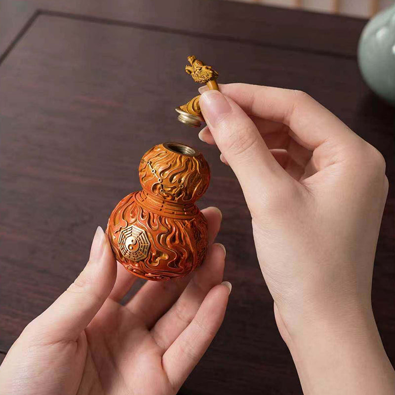 Dragon-Head Gourd Brass Ornament