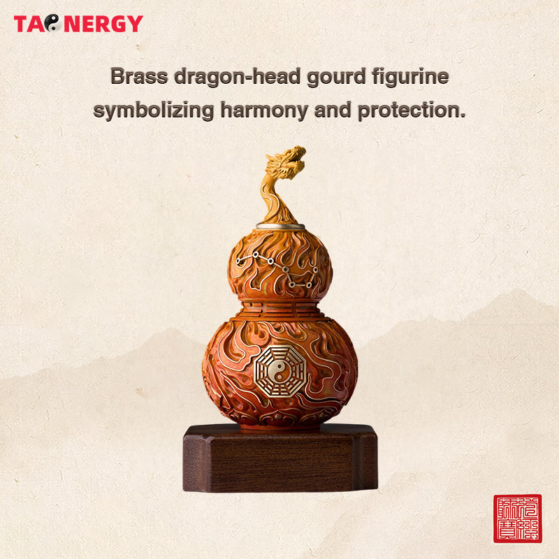 Dragon-Head Gourd Brass Ornament