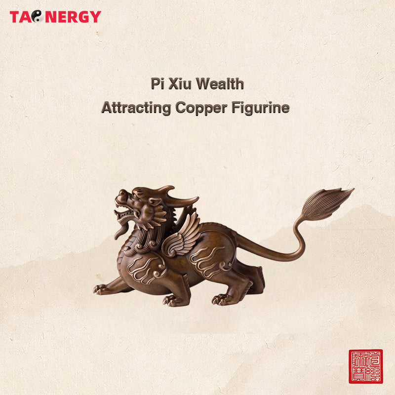 Pixiu Welcoming Wealth Copper Figurine