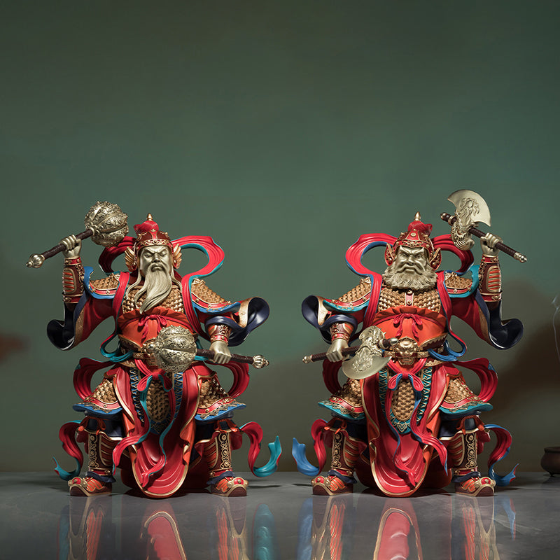 Eternal Guardians Door God Brass Figurines