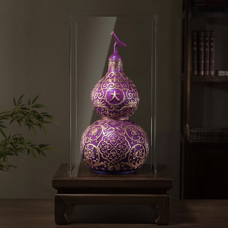 Purple Qi from the East Wealth-Attracting Gourd Copper Ornament