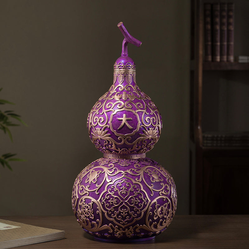 Purple Qi from the East Wealth-Attracting Gourd Copper Ornament