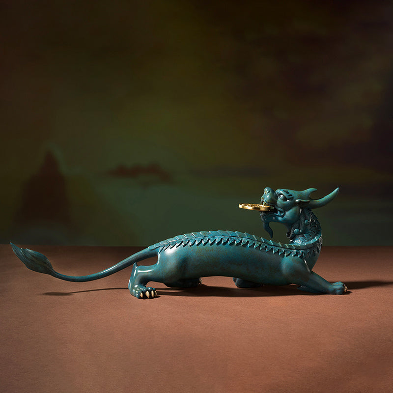Pixiu Looking Back Brass Ornament