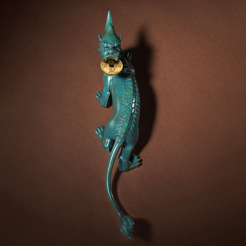 Pixiu Looking Back Brass Ornament
