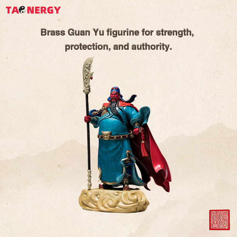 Majesty Over Mountains and Rivers Guan Gong Copper Figurine