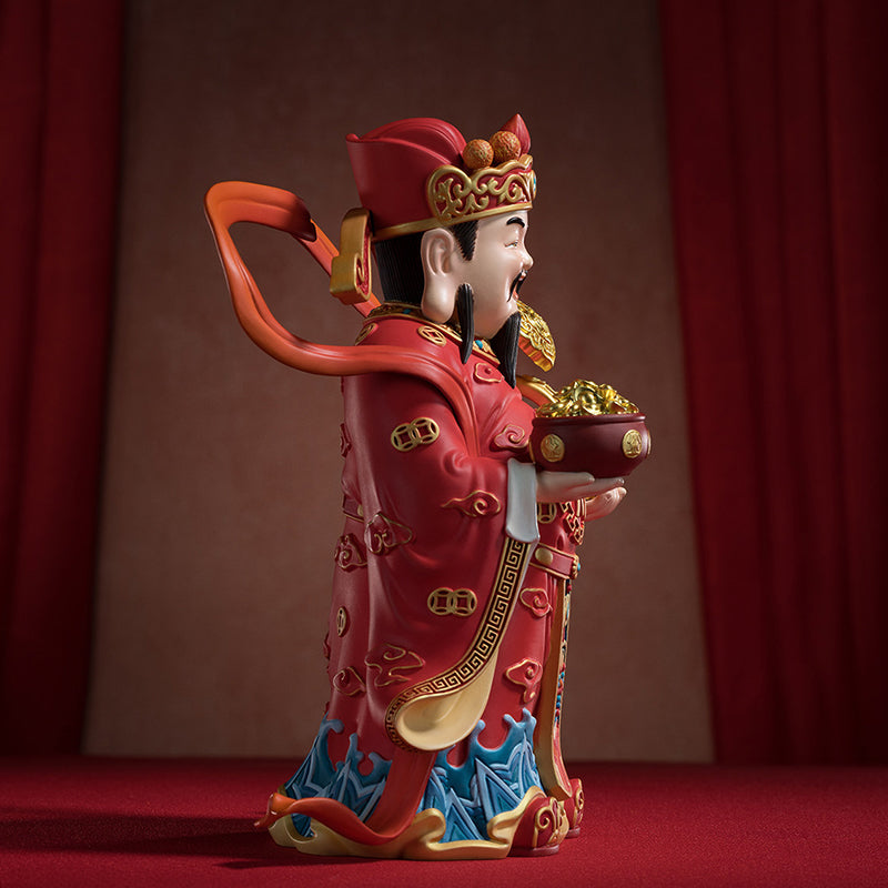 Auspicious Wealth-Attracting God of Wealth Figurine