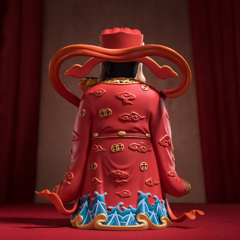 Auspicious Wealth-Attracting God of Wealth Figurine