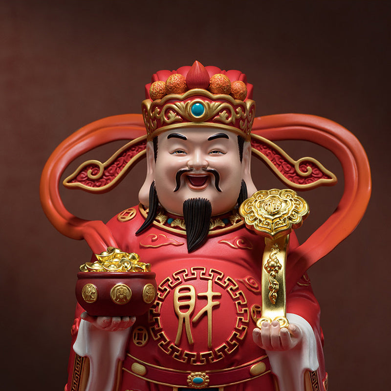 Auspicious Wealth-Attracting God of Wealth Figurine