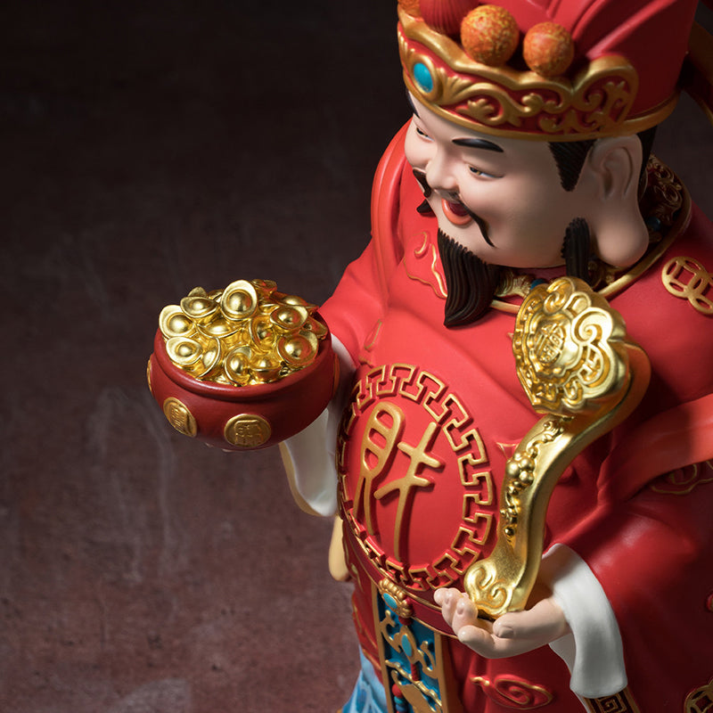 Auspicious Wealth-Attracting God of Wealth Figurine