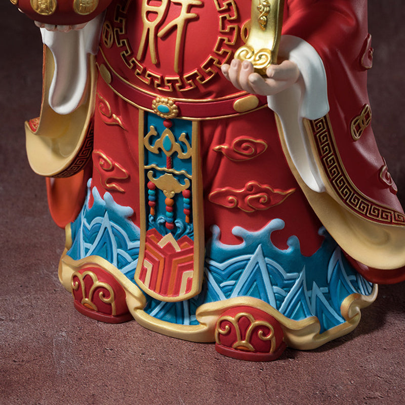 Auspicious Wealth-Attracting God of Wealth Figurine