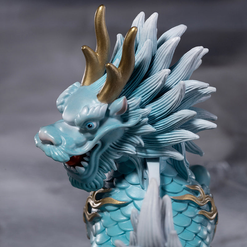 Cloud-Treading Auspicious Qilin Brass Ornament