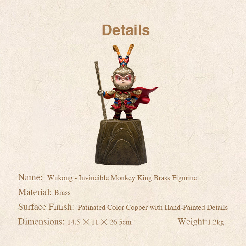 Invincible Wukong Brass Figurine