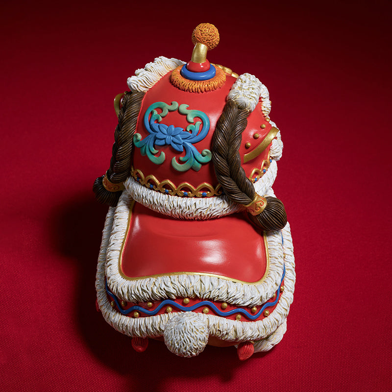 Lion dance auspicious creative bronze lion ornament