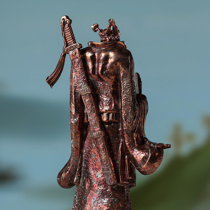 Zhong Kui's Mighty Purple Copper Ornament