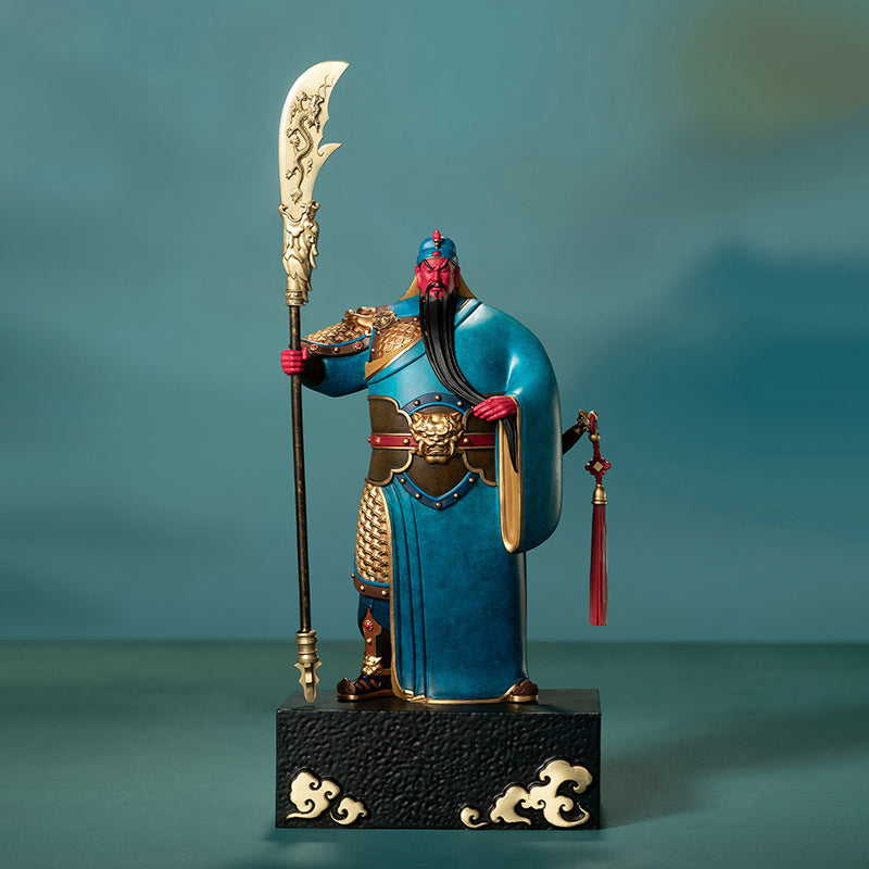 Guan Yu, the God of Wealth and War, Brass Statue