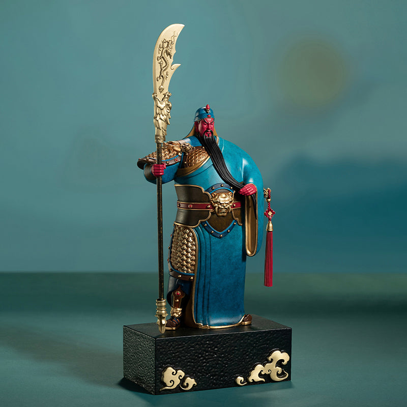 Guan Yu, the God of Wealth and War, Brass Statue