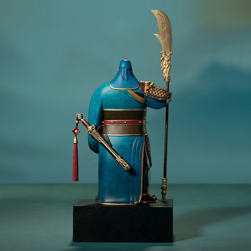 Guan Yu, the God of Wealth and War, Brass Statue