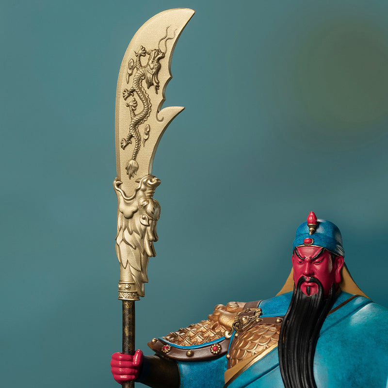 Guan Yu, the God of Wealth and War, Brass Statue