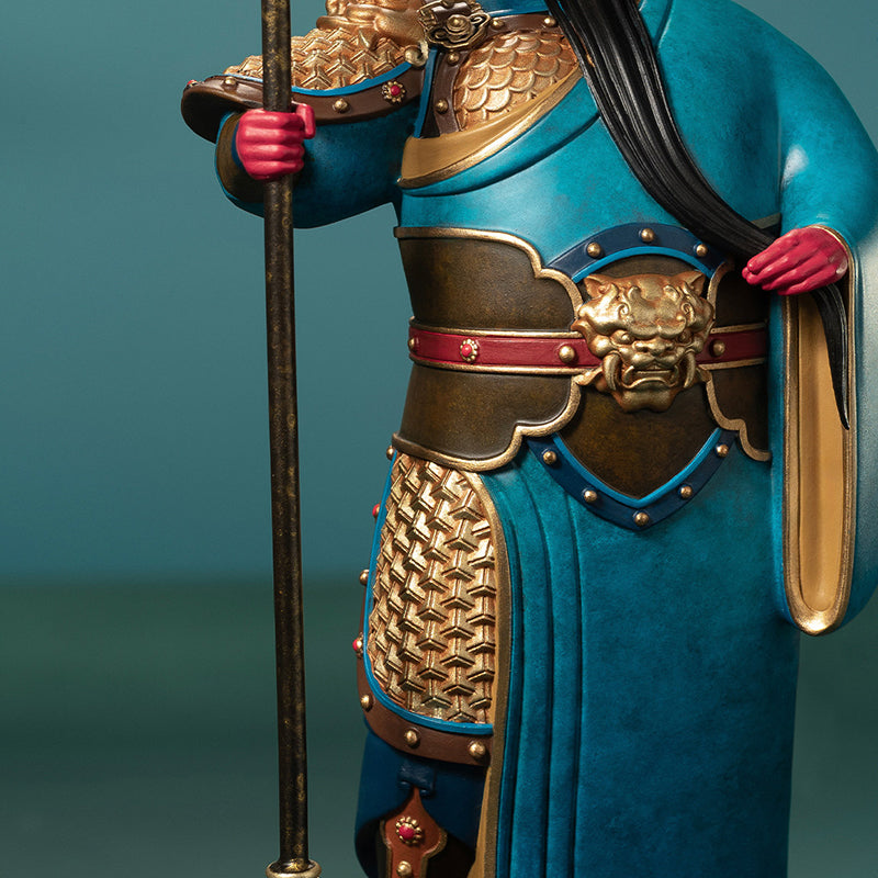 Guan Yu, the God of Wealth and War, Brass Statue