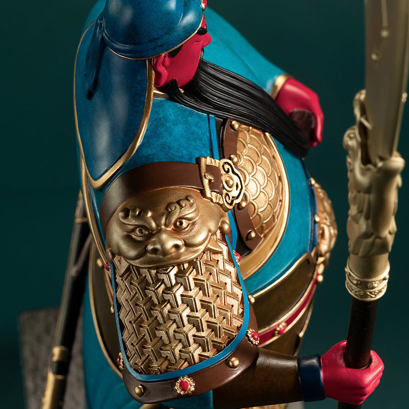 Guan Yu, the God of Wealth and War, Brass Statue