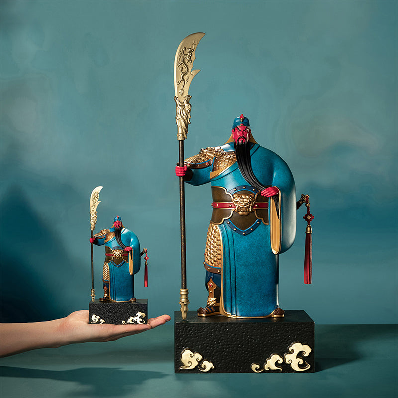 Guan Yu, the God of Wealth and War, Brass Statue