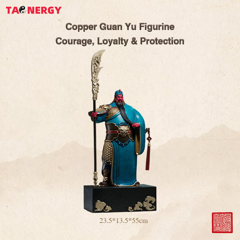 Guan Yu, the God of Wealth and War, Brass Statue