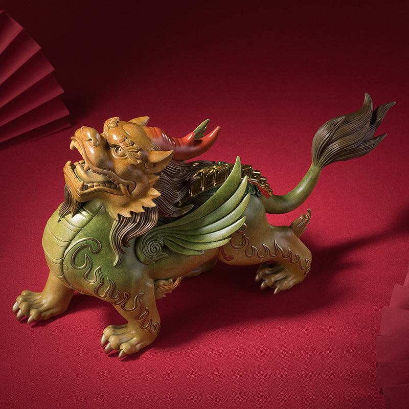 Brass Gold-backed Pixiu Ornament