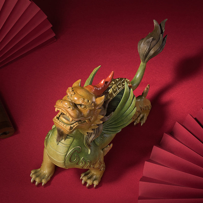 Brass Gold-backed Pixiu Ornament