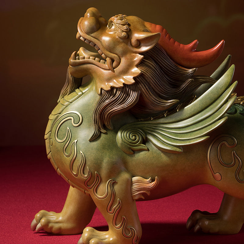 Brass Gold-backed Pixiu Ornament