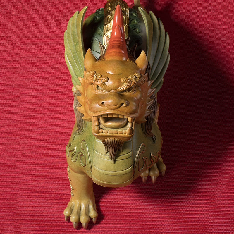 Brass Gold-backed Pixiu Ornament