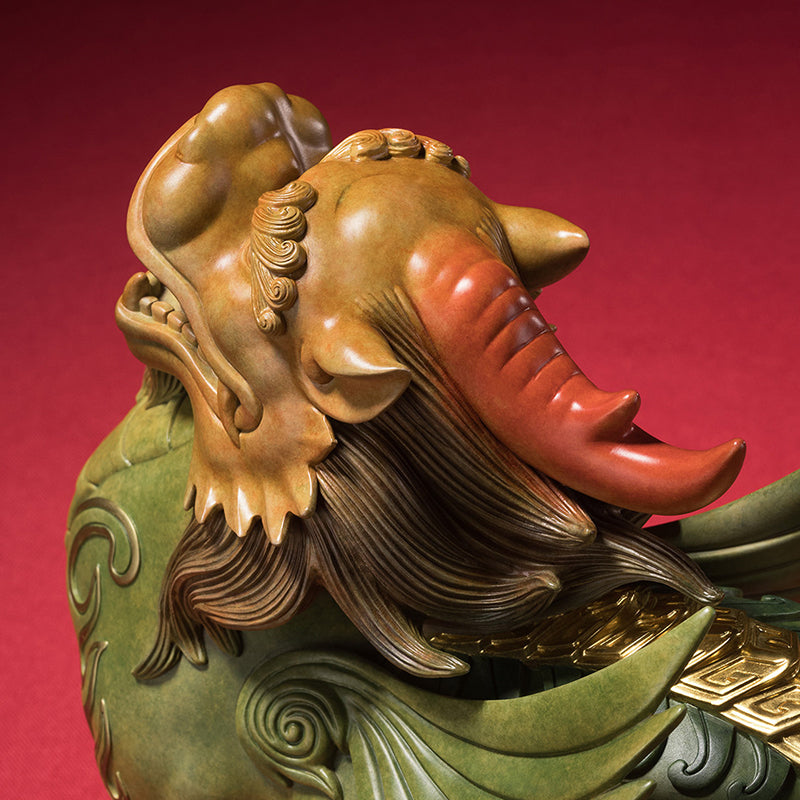 Brass Gold-backed Pixiu Ornament