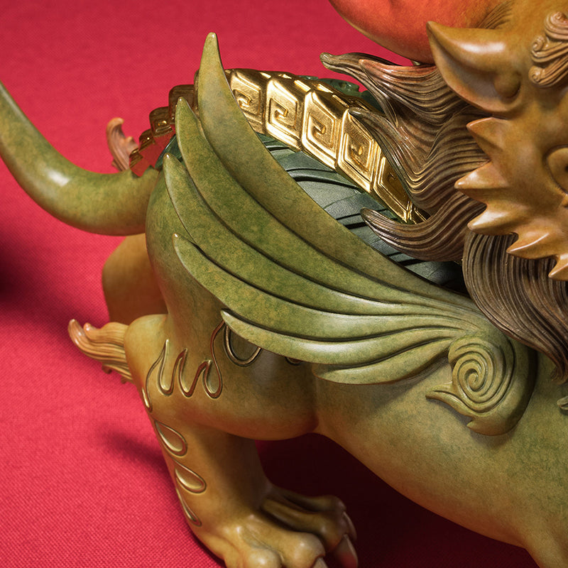 Brass Gold-backed Pixiu Ornament