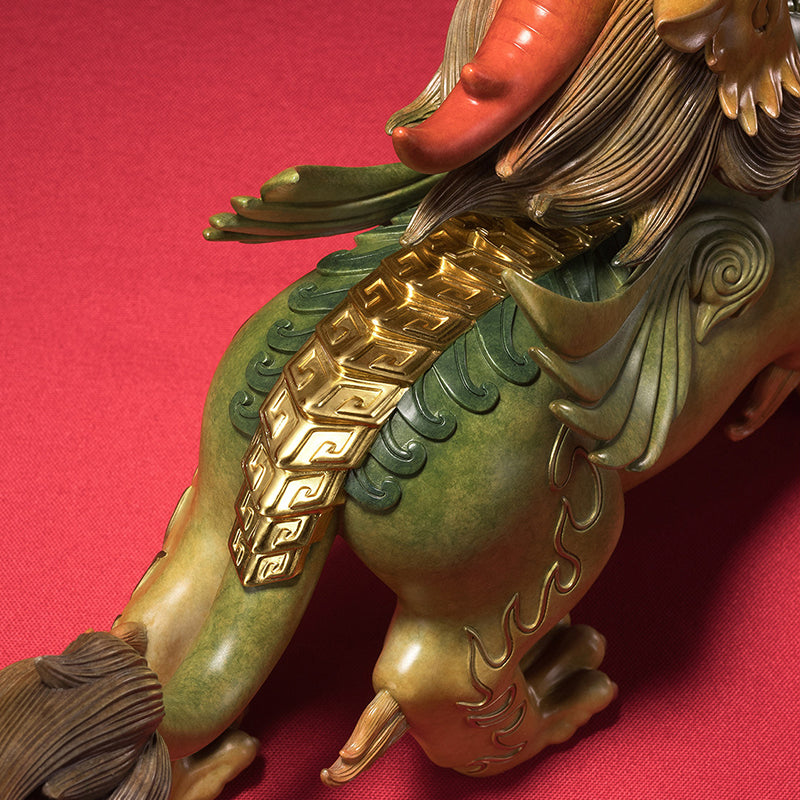 Brass Gold-backed Pixiu Ornament