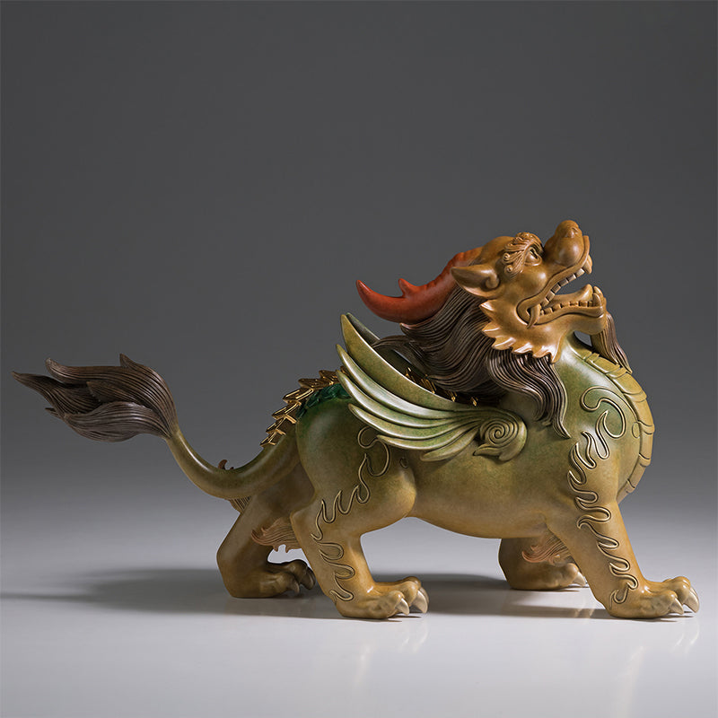 Brass Gold-backed Pixiu Ornament