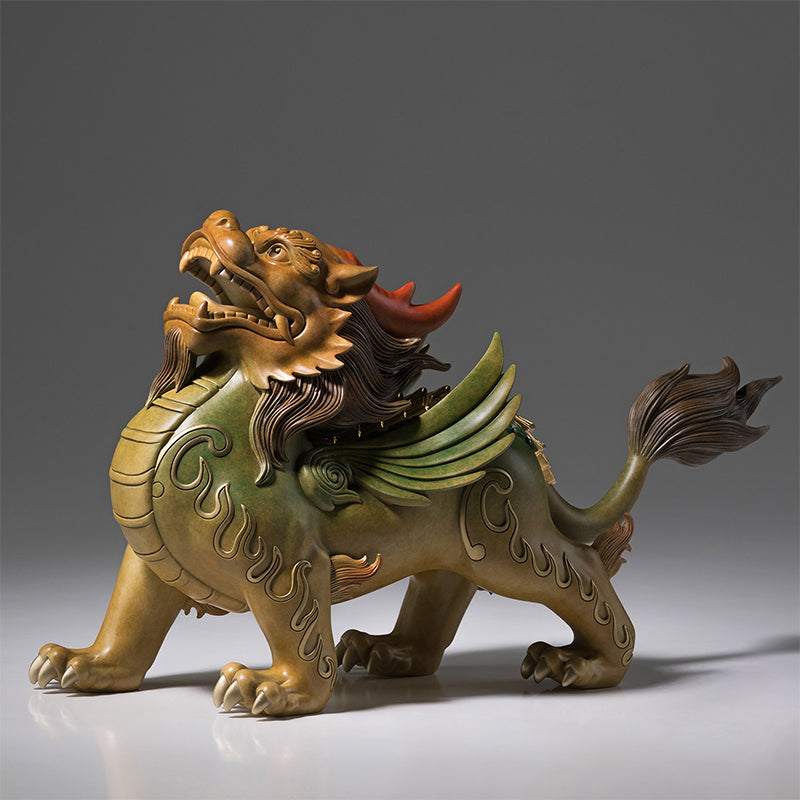 Brass Gold-backed Pixiu Ornament