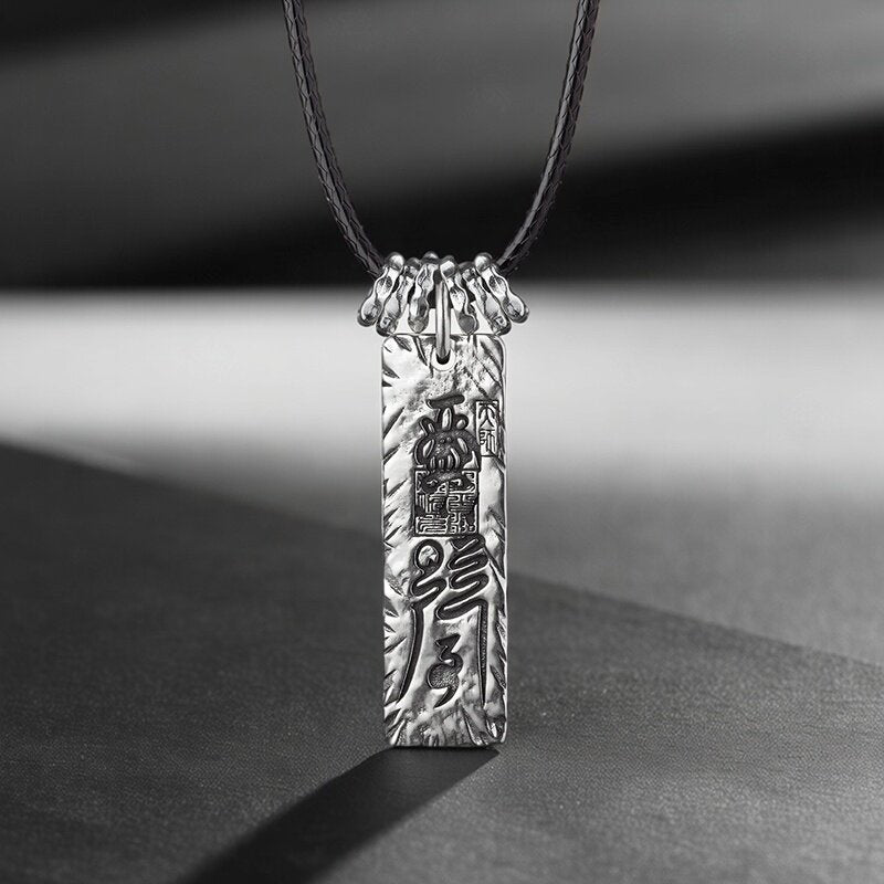 Taoist Talisman 999 Silver Pendant