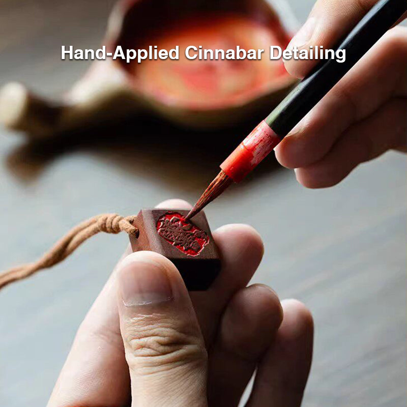 Lightning-Struck Wood Amulet Pendant