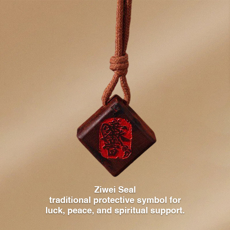 Lightning-Struck Wood Amulet Pendant