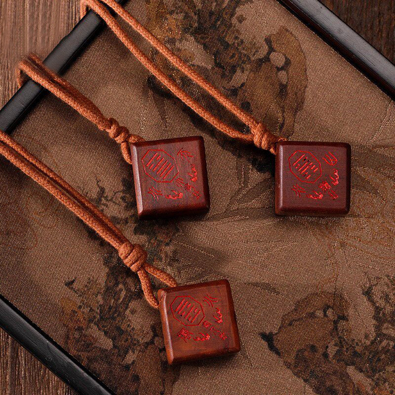 Lightning-Struck Wood Amulet Pendant