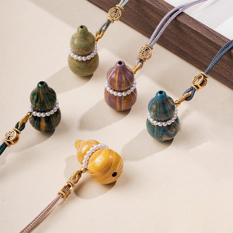 Lacquer Flow Gourd Pendant