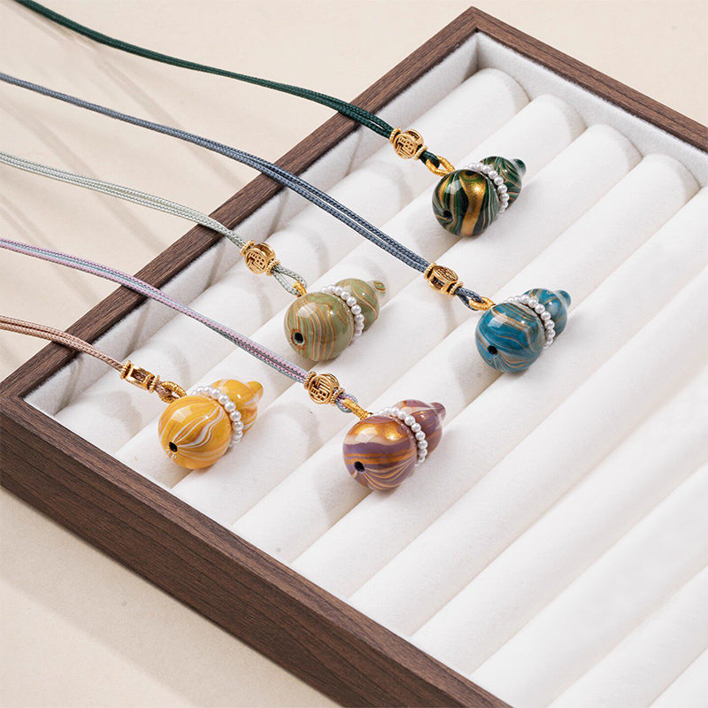 Lacquer Flow Gourd Pendant